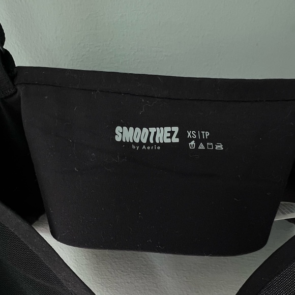 NWT Aerie Bra Womens S- SMOOTHEZ Mesh Sheer Lightweight Lounge Bralette Black - Picture 5 of 6